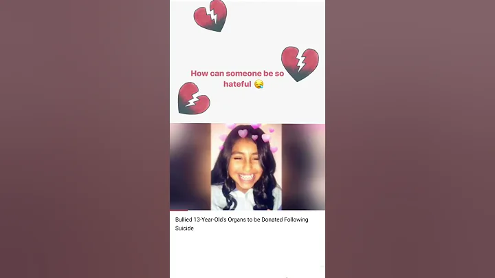 13 year old kills herself because of bullying