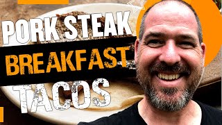 Pit Boss Griddle Recipe: Easy Pork Steak Breakfast Tacos!