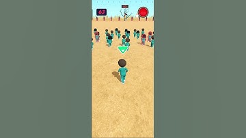 part 🚷💔😭 squid game 3D play k sniper challenge #squidgame #viral #shorts #jondada