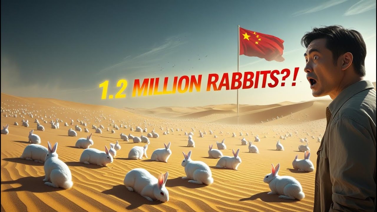 China Released 1 2 Million Rabbits into the Desert - YouTube
