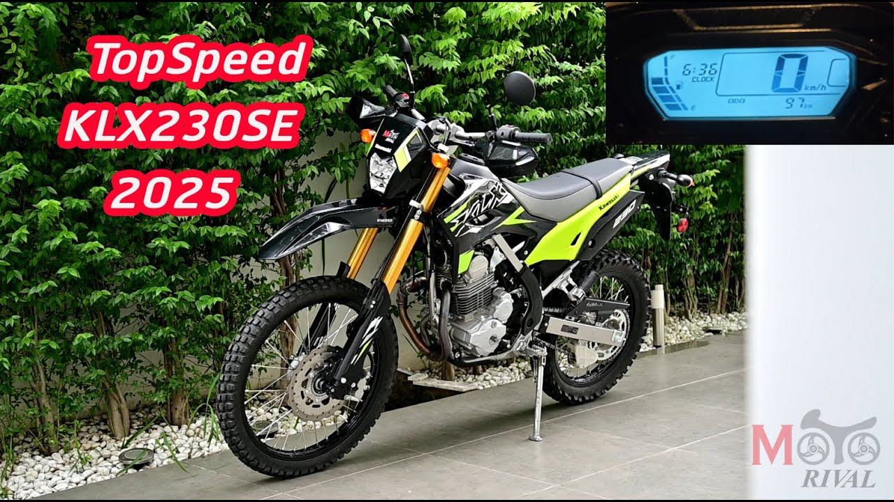 Top Speed Kawasaki KLX 230 SE & Accerelation Test by MotoRival