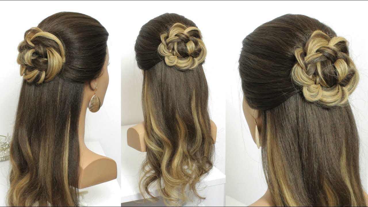 Flower girl hairstyles  braided flower buns  YouTube