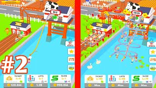 Idle Water Slide! MAX LEVEL PARK EVOLUTION The Coolest Water Amusement Park in The World! Part 2 screenshot 1