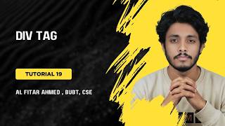 TUTORIAL 19 : Div Tag |HTML Bangla Tutorial For Beginners
