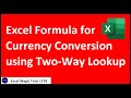 VLOOKUP or XLOOKUP for Currency Conversion in Excel Formula? Excel Magic Trick 1758