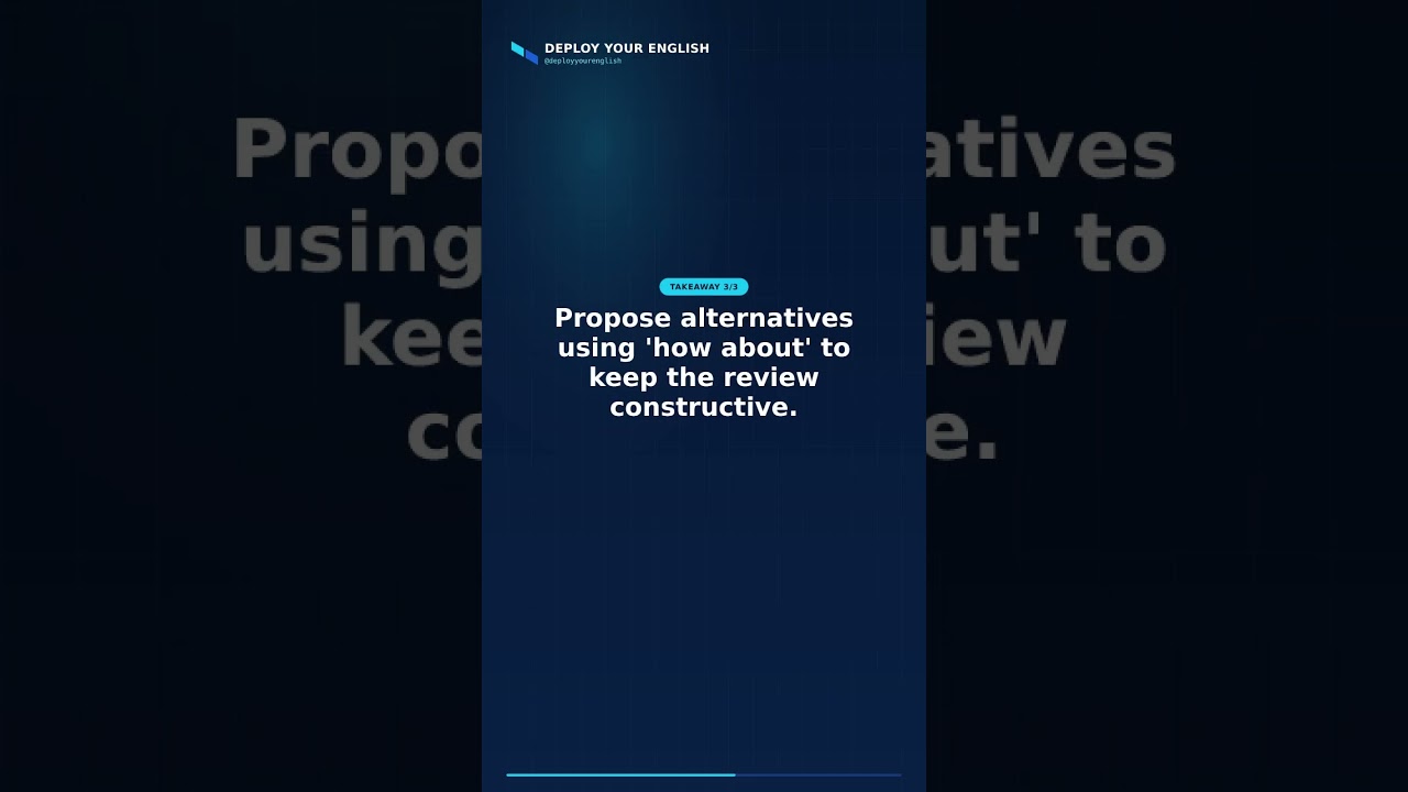 How to Give Constructive Code Reviews in English #Shorts
