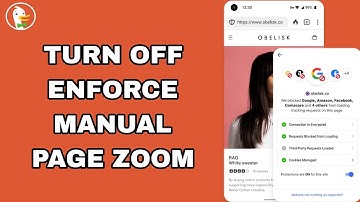 How To Turn Off Enforce Manual Page Zoom On DuckDuckGo Private Browser App