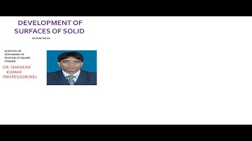 QUESTION ON DEVELOPMENT OF FRUSTUM OF SQUARE PYRAMID