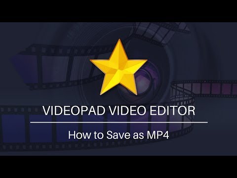 How to Save Video as MP4 | VideoPad Video Editing Tutorial