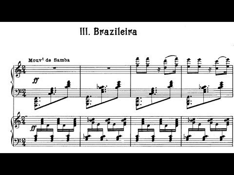 Darius Milhaud Suíte Scaramouche 3º Mov Brazileira Duo Pace Roma Dois Pianos