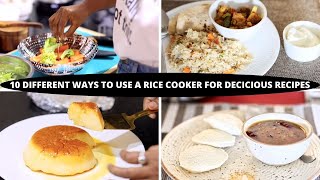 How to use a RICE COOKER, clean & care? | 10 different ways to use a rice cooker for tasty recipes