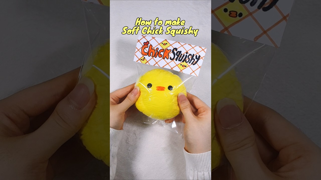 How to make soft chick Squishy 폭신폭신한 병아리 스퀴시 만들기 