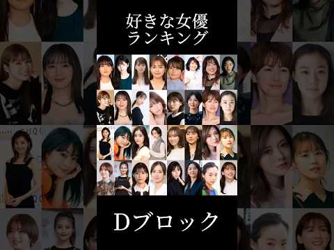 第2回好きな女優ランキングDブロック