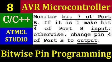 I/O Programming of Pin and Ports in C | AVR Microcontroller Programming in C