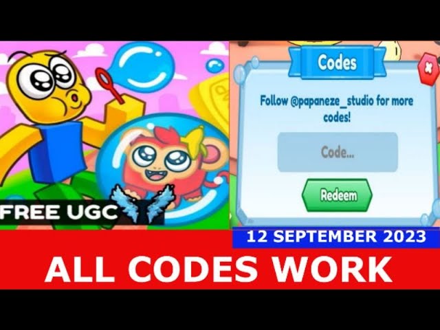 Bubble Gum Simulator codes for December 2023