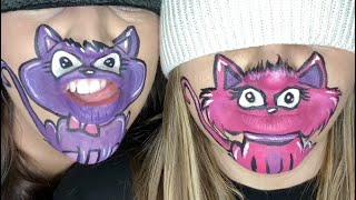 Behind the scenes with my sis! #art #facepaint #funnycat