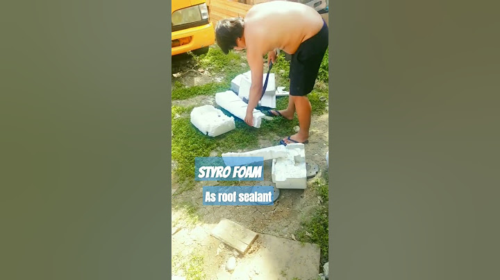 Recycle used Styro Foam as one material as roof sealant | #styrofoam #polystyrene #gas #pvc #polymer