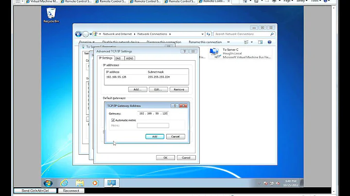 Multiple Default Gateway Config