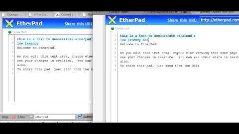 Etherpad demo