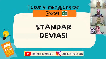 [PTDI STTD] Tutorial menggunakan excel untuk Standar DEVIASI @statistikinferensial9972