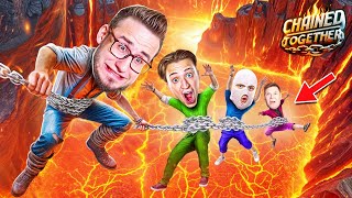 У МЕНЯ БОЛЬШЕ НЕТ ДРУЗЕЙ ИЗ-ЗА ЭТОЙ ИГРЫ! ДЕРЖИ ЦЕПЬ или УПАДЕШЬ В ЛАВУ! ПАРКУР В CHAINED TOGHETHER