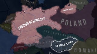 What If Germany And Hungary Had Switched Places in 1936 - HOI4 Timelapse