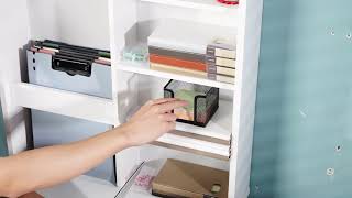 Costway Convertible Wall Mounted Table with A Chalkboard