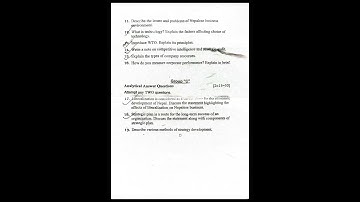 BBS 3rd year, Business Environment and Strategy, 2080, question.