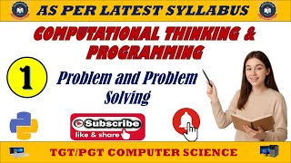 1 - Computational Thinking & Programming || Problem & Problem Solving || Algorithm & Flow Chart
