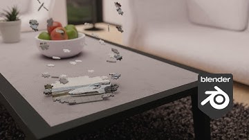 Falling Jigsaw Puzzles  |  Blender Animation