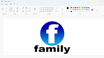 How to draw the Family Channel logo using MS Paint | How to draw on your computer