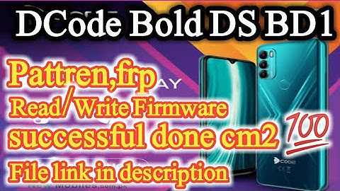 DCODE Bold DS BD1 NEW Flash File Free download Firmware Android 11 CM2 2022 @ALIMRANMOBILE