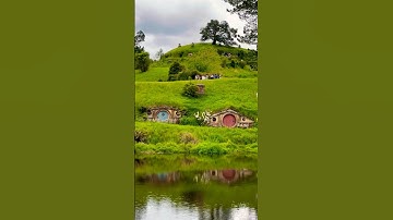 The Shire | Hobbit village from Lord of the rings ✨ #shorts #travel #fyp #wow #famousmovie