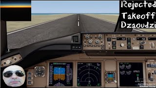 Rejected Takeoff, Dzaoudzi (FMCZ) runway 16, PMDG 777