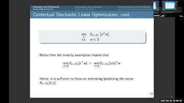 CPAIOR 2022: Learning, Optimization, and Generalization in the Predict-then-Optimize Setting