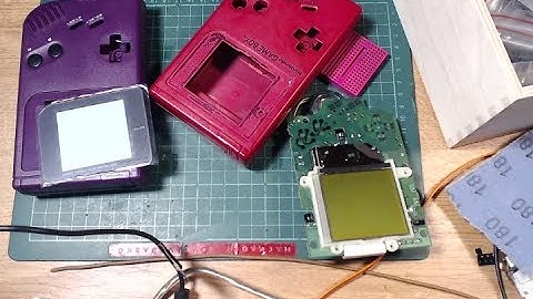 Backlight and bivert mod on a DMG