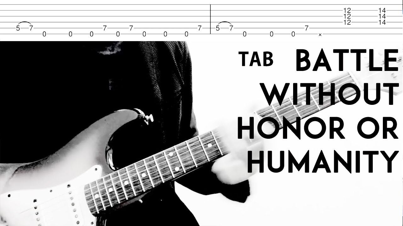 【TAB】BATTLE WITHOUT HONOR OR HUMANITY HOTEI Arranged by Kameda. Guitar