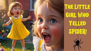 The Little Girl Who Yelled Spider 🕷️🕸️| Funny Story for kids Shorts Story for kids| Cute Animated