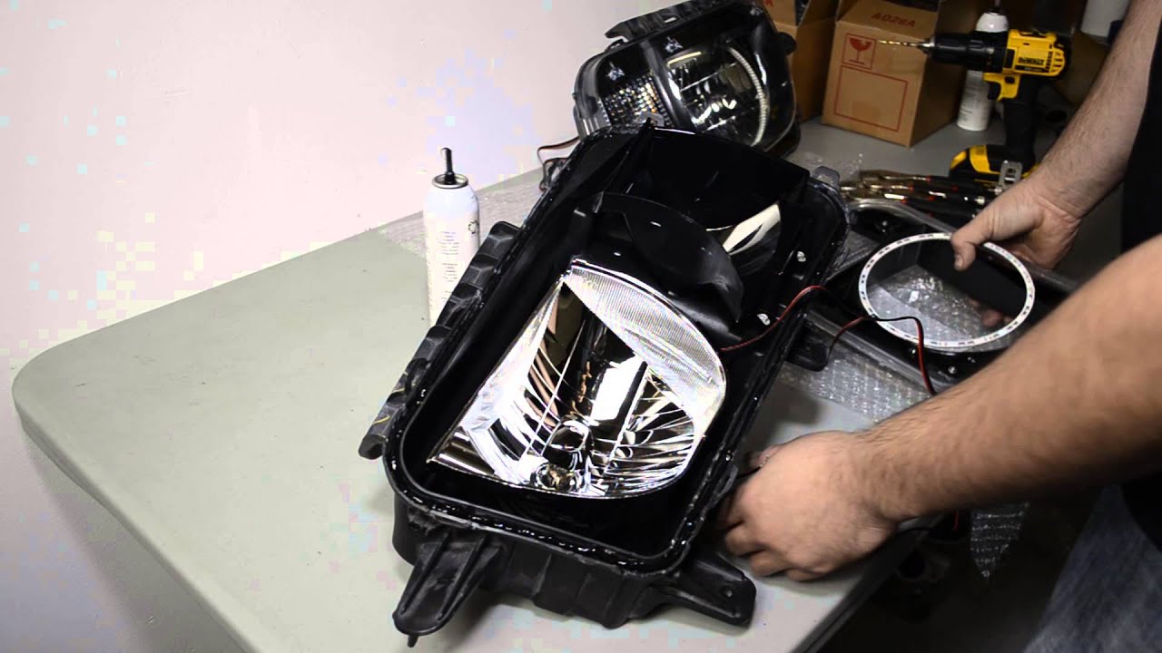 Sealing Camaro Headlights (after opening for