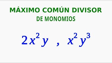 Máximo Común Divisor de Monomios | 03