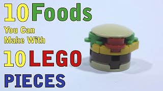 10 Foods you can make with 10 Lego Pieces