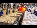 COMO são FABRICADOS os COLCHÕES de LÁTEX 🛏️ | PROCESSO INDUSTRIAL 🏭