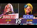 SF6 🤜 KAKERU (JP) vs SEICHI (Elena) 🤛 SF6 High Level Gameplay