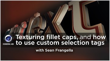 Cinema 4D Tutorial - Assign different materials to text caps - Sean Frangella