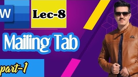 Mailing Tab in ms word part-1||Create ribbon|start mail merge| Microsoft word tutorials in English