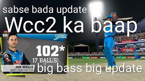 Big bass cricket game new update|wcc2 update by technology talk😮😮