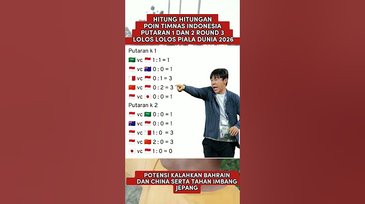 HITUNG - HITUNGAN PREDIKSI POIN TIMNAS INDONESIA DI ROUND 3 AGAR LOLOS PIALA DUNIA 2026 #shorts