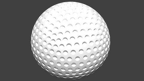 Blender Tutorial: Create A Simple 3d Golf Ball.