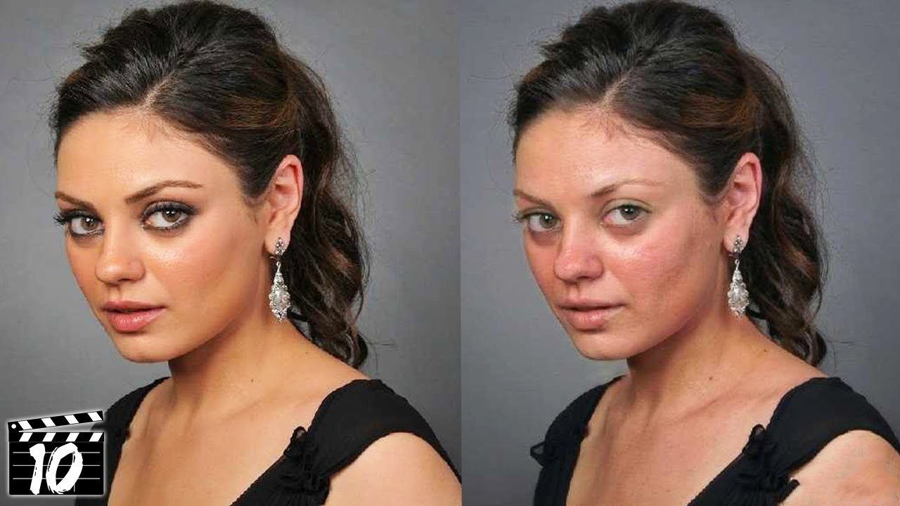 Top Celebrities Who Look Different Without Makeup Part Youtube