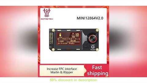 #BIGTREETECH MINI 12864 V2.0 LCD Display Screen mini12864 3D Printer Parts BTT SKR V1.4 SKR 3 Oct